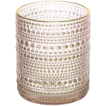 Подсвечник «Хрустальный блеск» 8,5*10 см, Розовый