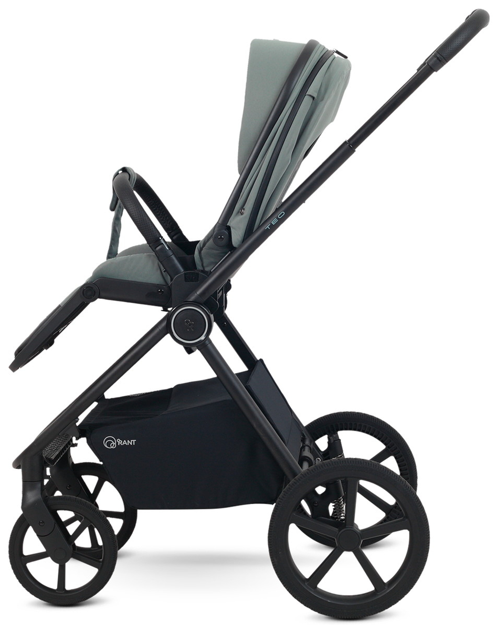 Детская коляска Rant Teo Soft 3 в 1 с автокреслом Aster Zero Black Olive