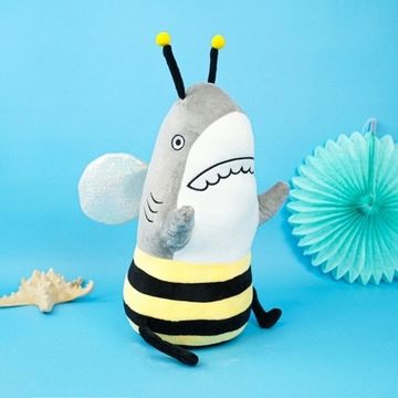 Мягкая игрушка Акула-пчела, 35см