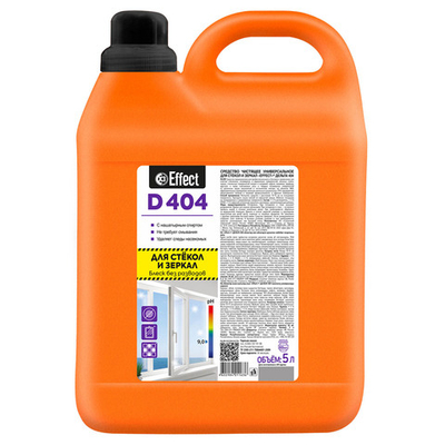 Профессиональное чистящее средство для стекол и зеркал Effect Delta 404 5 л