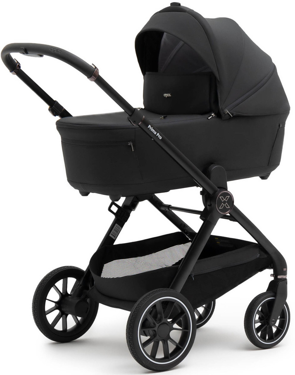 Коляска Agex Prima Pro 3 в 1 с автокреслом i-Safe S Grey Midnight Grey (Темно-серый)