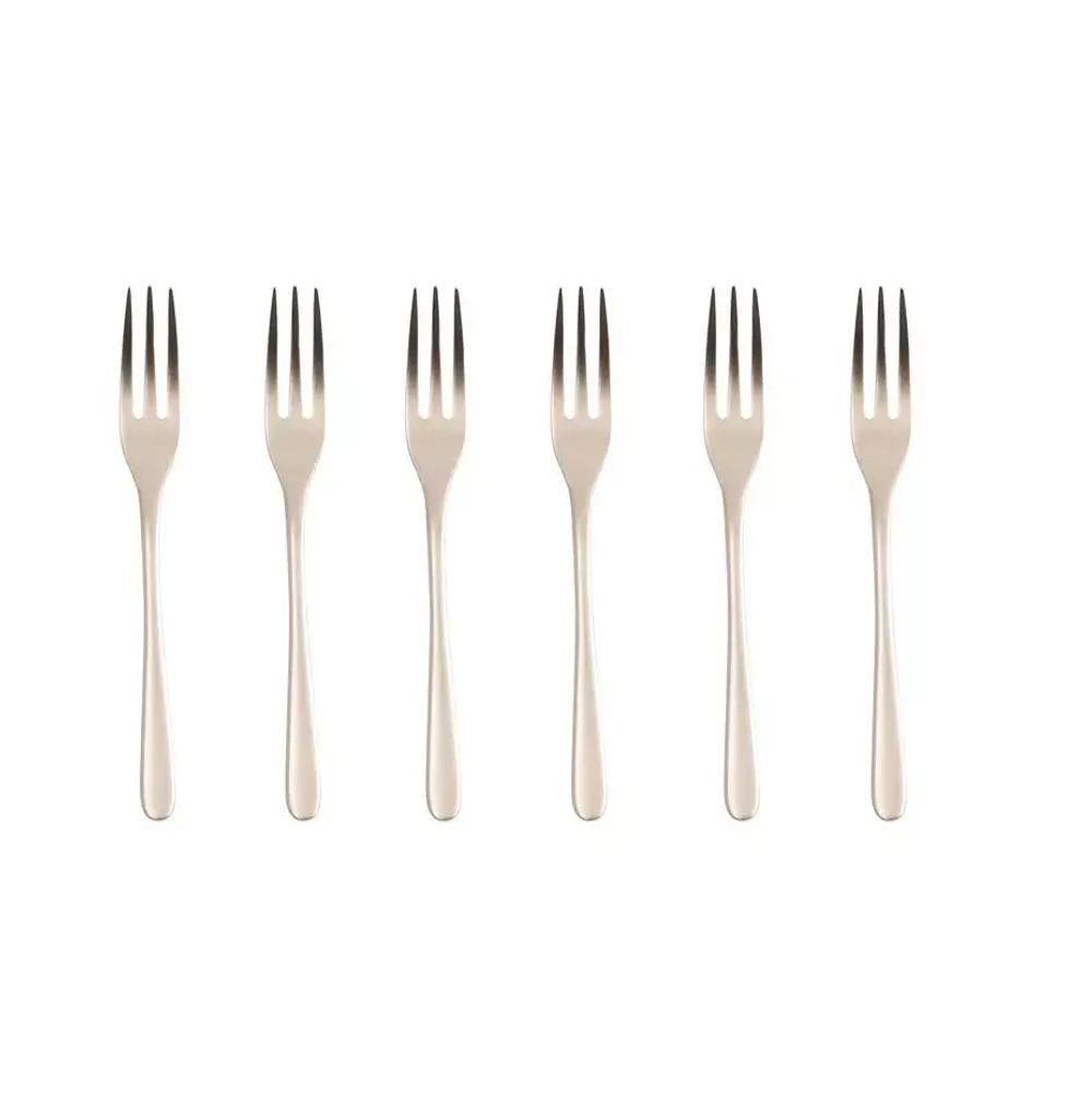 Sambonet - Набор из 6 вилок для шампанского Taste PVD / артикул   52553PA5  / GTIN 8014808164361