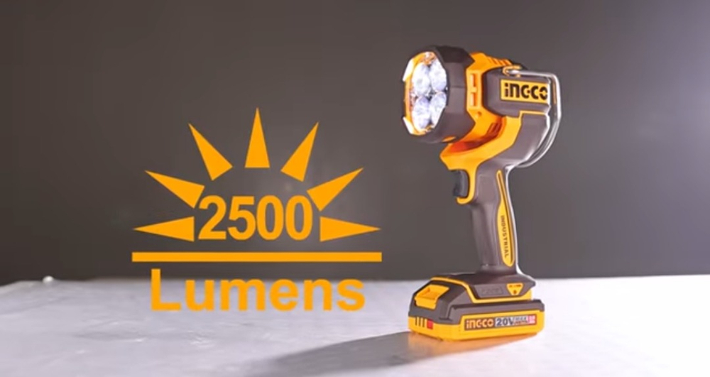 Фонарь аккумуляторный INGCO CWLI20885 INDUSTRIAL 20 В 2500 Лм