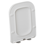 Сиденье для унитаза  WAVE EGO дюропласт, микролифт, БЕЛЫЙ глянец