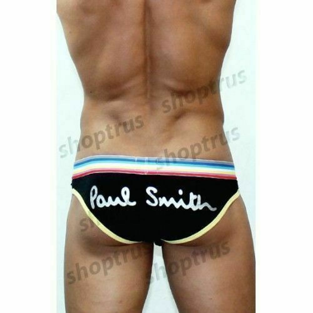 Мужские трусы брифы черные Paul Smith