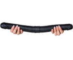 Черный двусторонний фаллоимитатор - 44 см. (Цвет: черный)