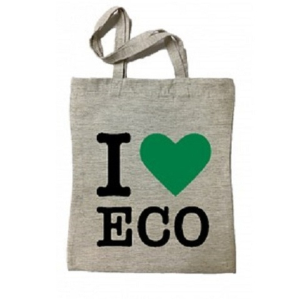 Экосумка из льна I love eco MerGOO, 33*39 см