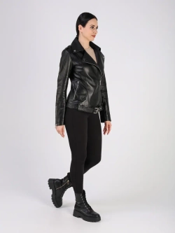 Кожаная куртка демисезонная косуха