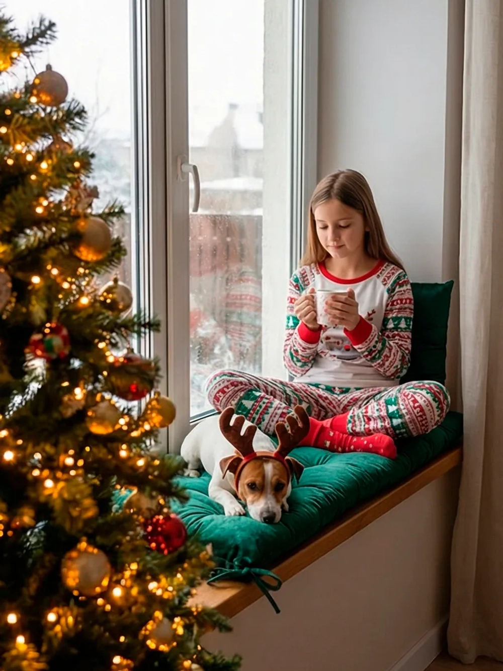 Подушка на скамью, подоконник, обувницу 100х45 см