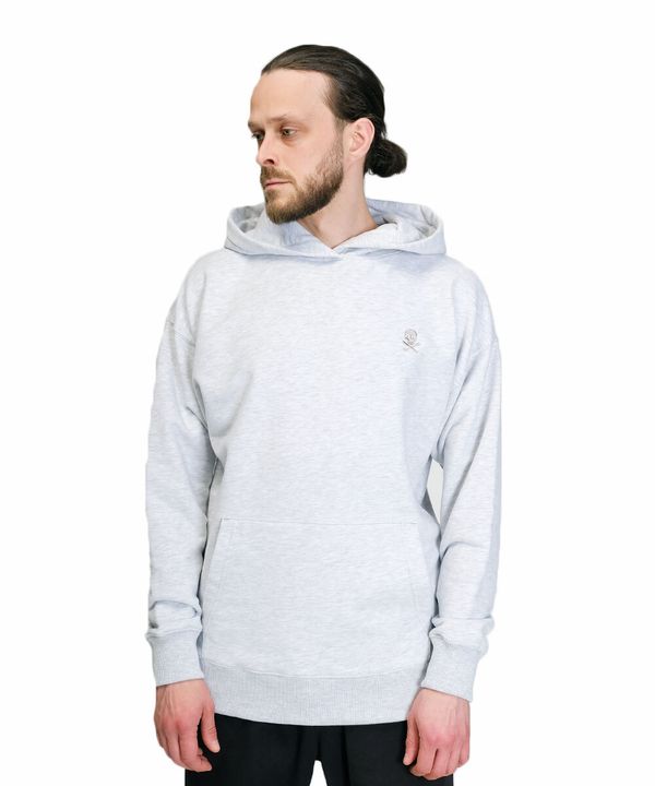 Худи Logo меланж серый - фото 2