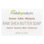 Mild By Nature, кусковое мыло с сырым маслом ши, с витамином E, розмарином, миррой и ладаном, 141 г (5 унций)