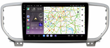 Магнитола для KIA Sportage 4 2016-2018 - Kuberg QLed, Android 13, TS20, CarPlay, SIM-слот
