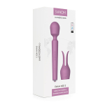 Сиреневый интерактивный вибратор-wand 29см с функцией нагрева Svakom Emma Neo 2 Powerful & Interactive Wand Vibrator SA299A