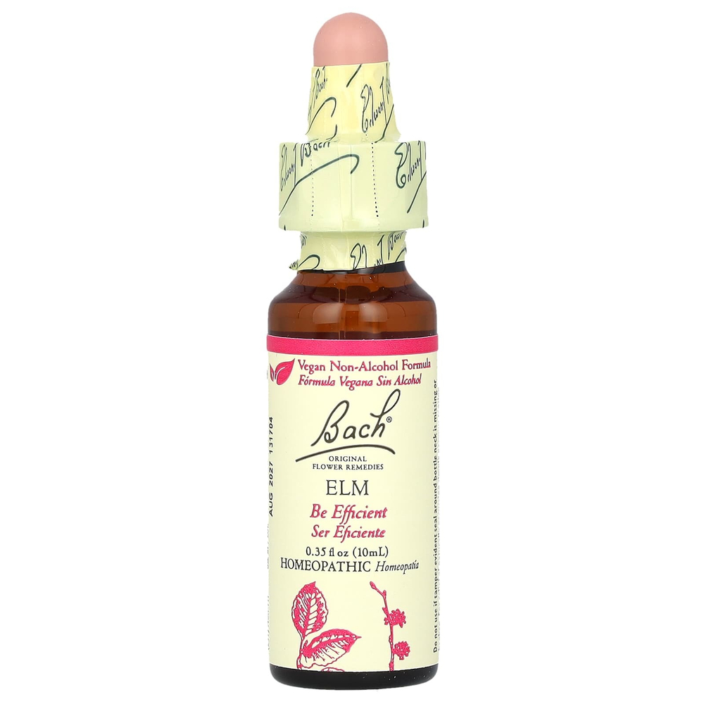 Bach, Original Flower Remedies, вяз, 10 мл (0,35 жидк. унции)