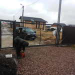 Откатные ворота (каркас под зашивку) + Калитка с подготовкой под автоматику. в Вартемягах.