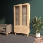 Шкаф-витрина из массива дуба Amandi-2