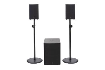 DS Proaudio ANT M815 Активный акустический комплект 1600 Вт, состоящий из двух 8” сателлитов MCX 8 и одного сабвуфера 15”. встроенный DSP (x-over, delay, PEQ x9, limiter). Стойки/кронштейны в комплект не входят.