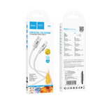 X99 Crystal junction silicone charging data cable iP