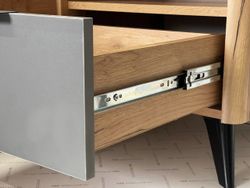 Тумба прикроватная Адам (Дуб крафт золотой/Графит)