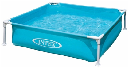 Бассейн надувной Intex  для детей от 3 лет каркасный Мини 122х122х30 см - 57173NP