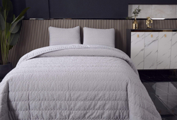 Покрывало 160х220 и наволочка 50х70 Sofi De MarkO Надин серое