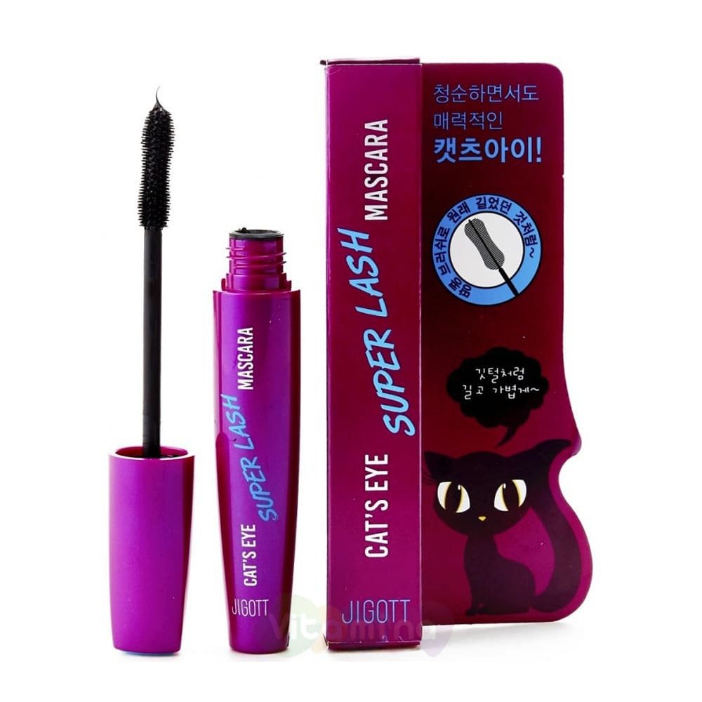 JIGOTT Cat`s Eye Super Lash Mascara Тушь для ресниц удлиняющая