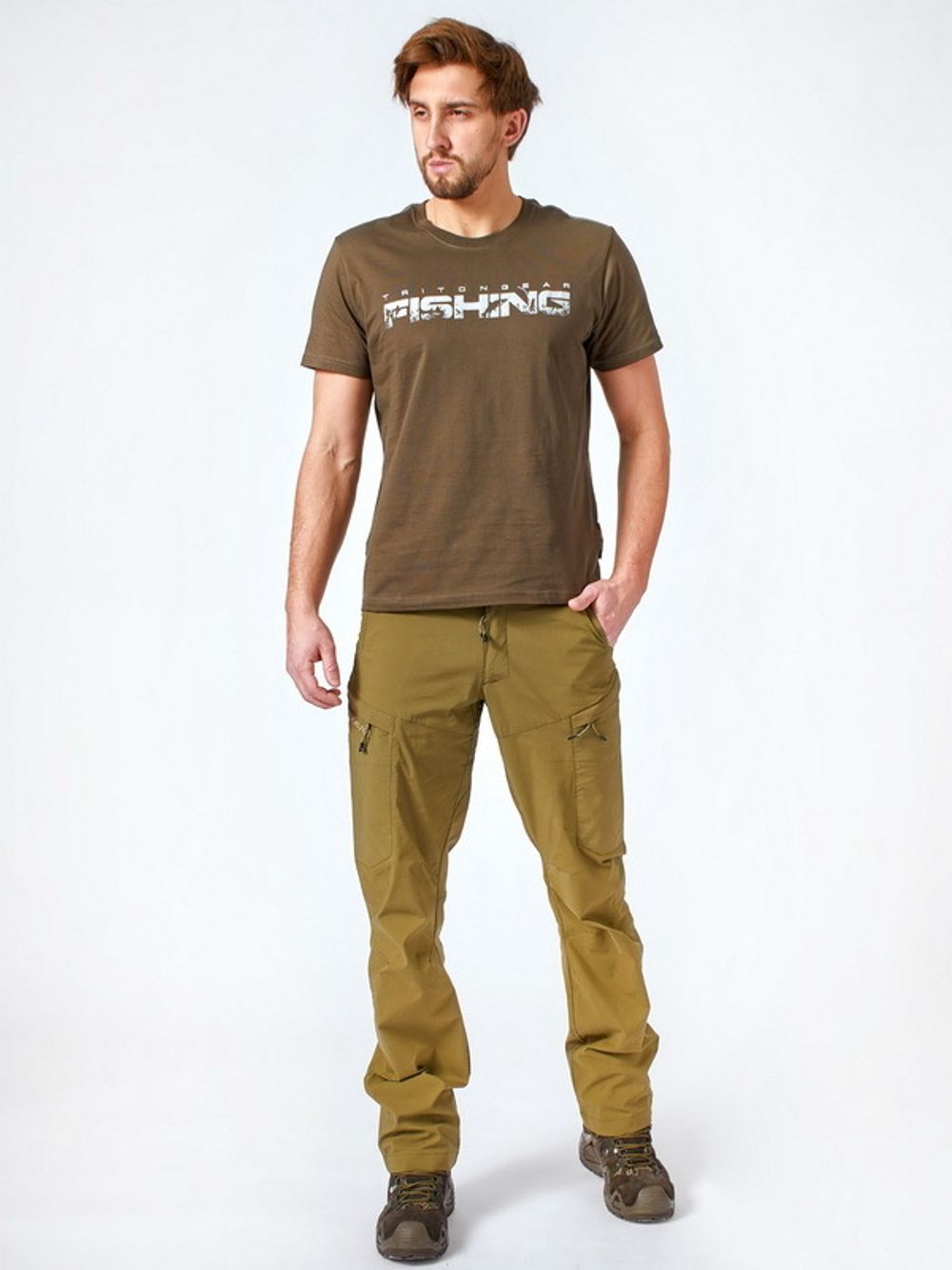 Футболка  "Fishing" TRITONGEAR коричневый