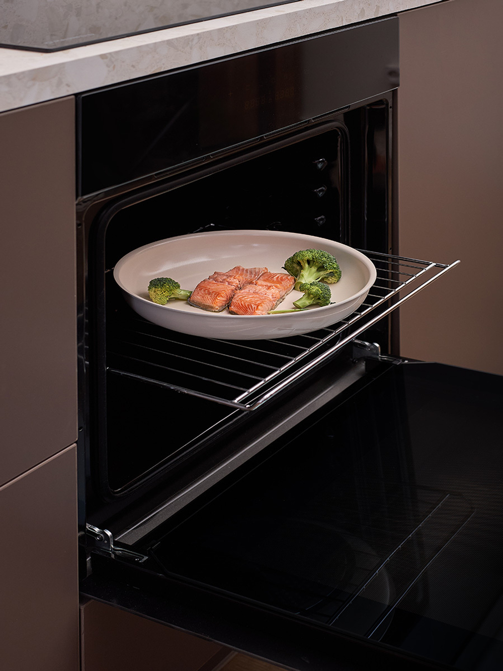 Набор посуды для приготовления со съемной ручкой smart ceramic, 7 предметов, цвета топленого молока