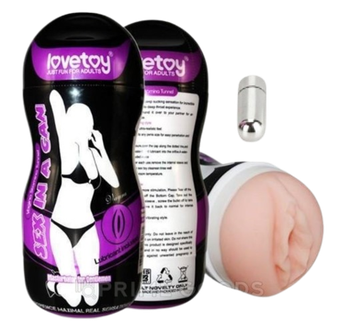 Вагина мастурбатор в тубе с вибрацией - Sex in a can (Stamina Tunel)