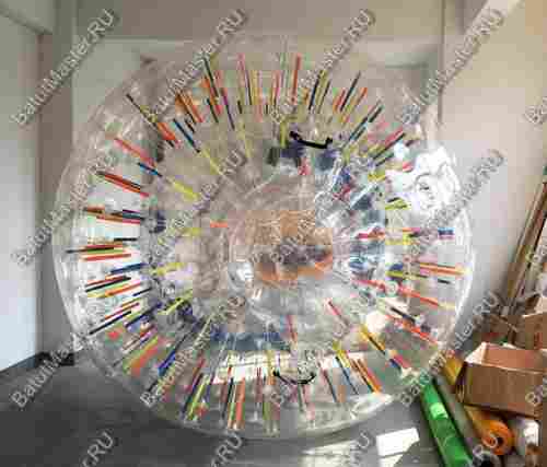 Светящийся зорб «Neo» ТПУ, диаметр 2,5 м, с усиленными сидениями