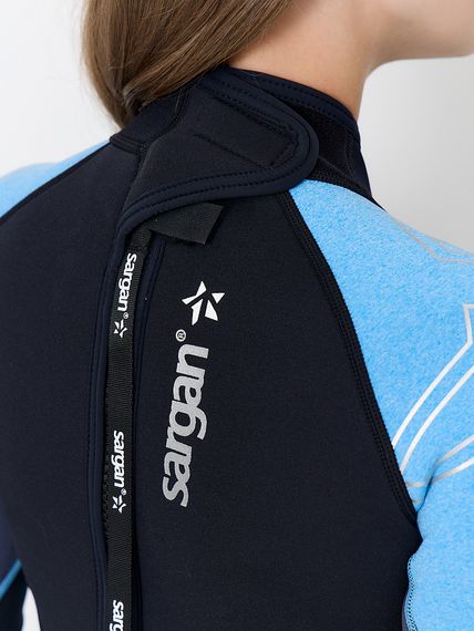 Гидрокостюм Sargan Nero 2.0 Long lady 3 мм черно-голубой