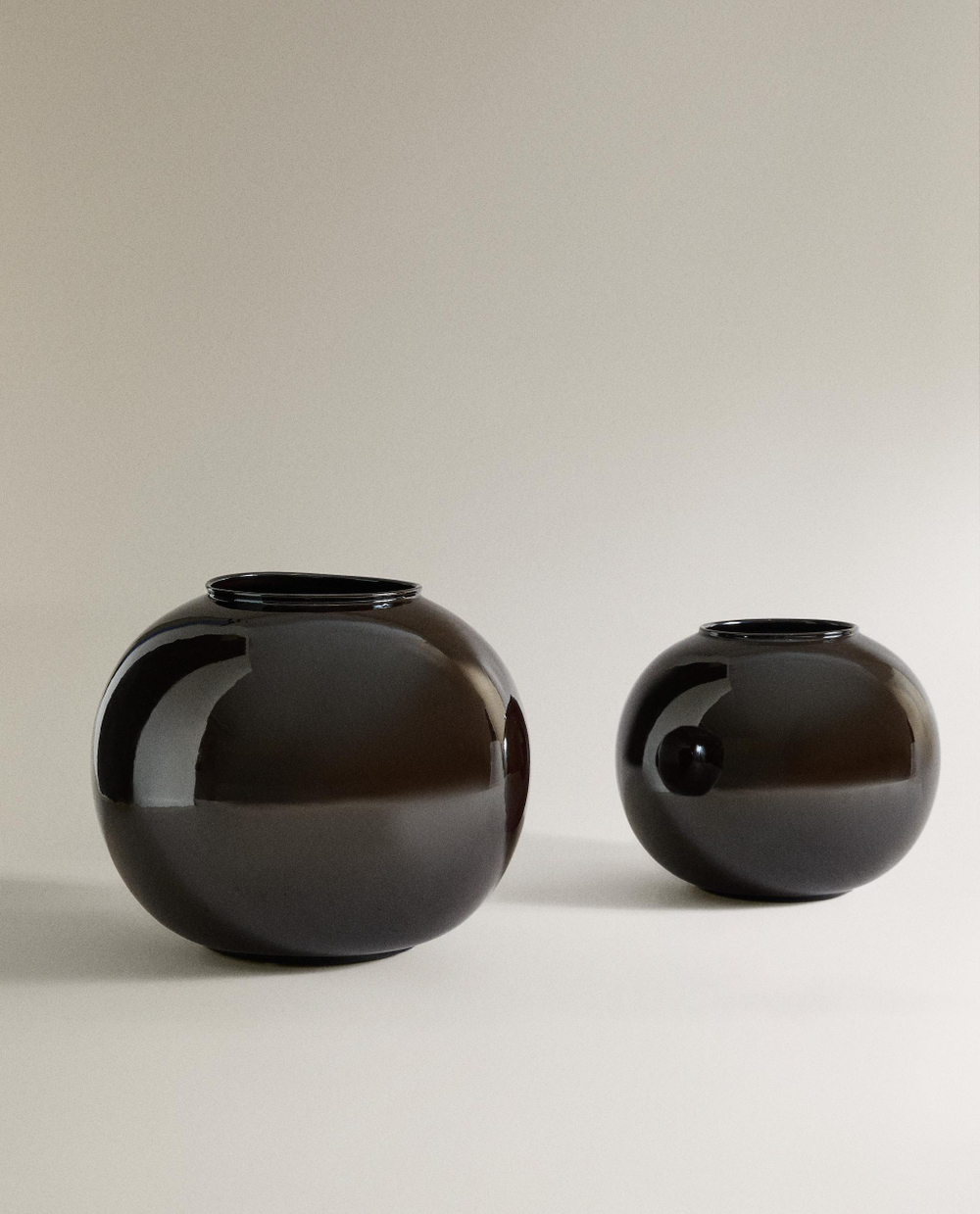 Zara Home Ваза из керамики, цвет коричневый, 25 см