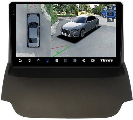 Магнитола для Ford EcoSport 2014-2017 - Teyes CC3-2K-360 на Android 10, 2K QLED, 6Гб+128Гб, CarPlay, 4G SIM-слот, 4 камеры в комплекте