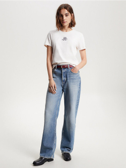 Футболка женская TOMMY HILFIGER REG VARSITY IMD NY C-NK SS