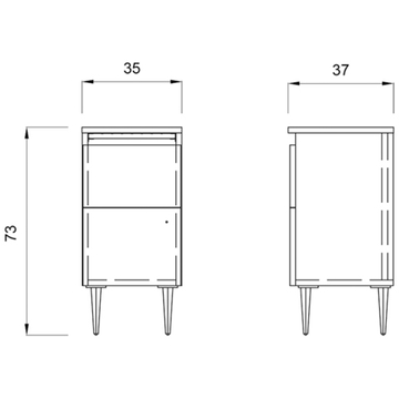 Тумба STYLING CABINET 73