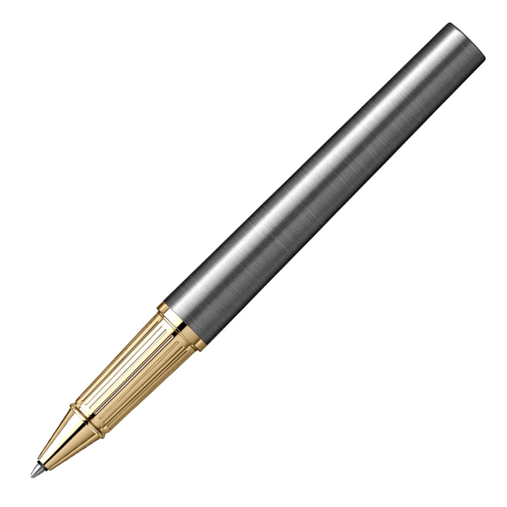 Ручка роллер Parker Ingenuity Grey Core GT (2213727) F черн. черн. подар.кор.