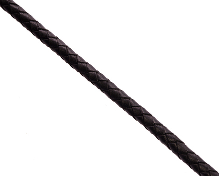 Шнурок плетеный черный Ø 7.0 мм, дл. 70 см