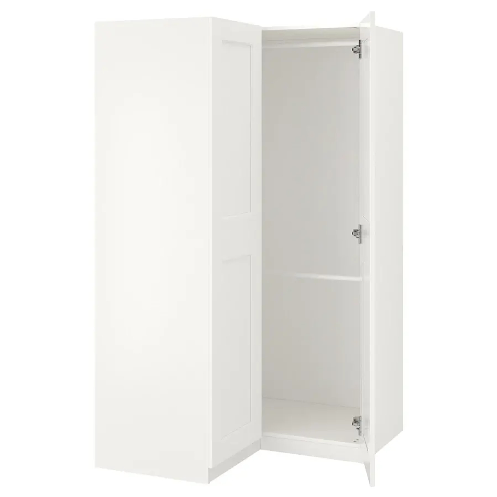 Угловой шкаф - IKEA PAX/GRIMO, белый, 111-111x201 см, ПАКС/ГРИМО ИКЕА