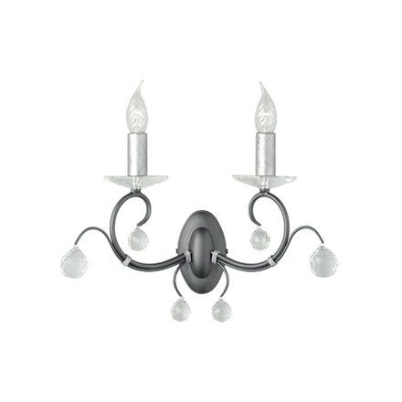 Бра LUN 2 BLK/SIL Elstead Lighting