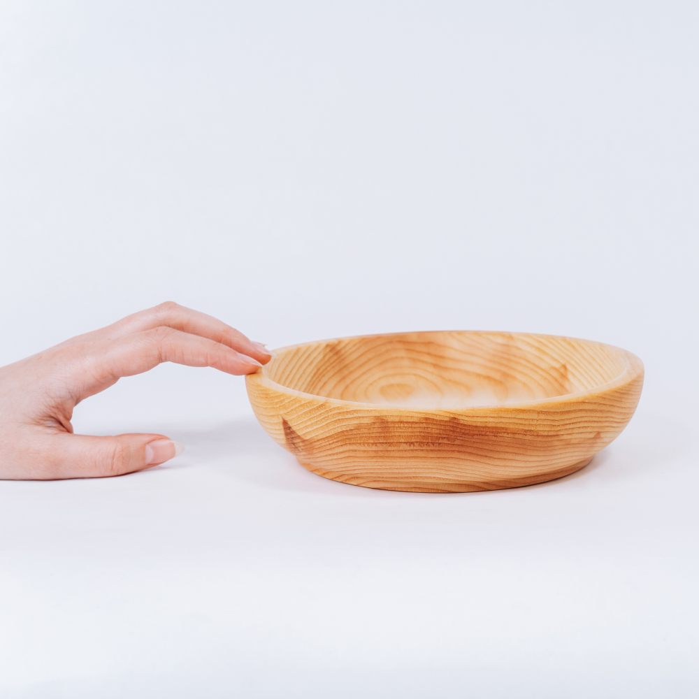 Тарелка-чаша Art of Siberia из сибирского кедра, 19,5 см T36