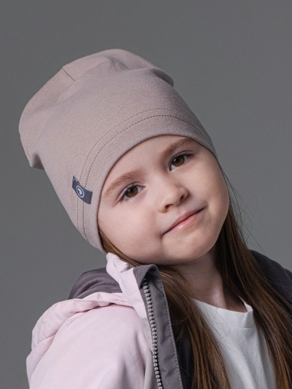 Шапка трикотажная однослойная (Какао) ЛАЙТ