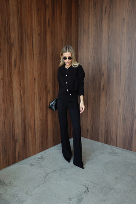 Брюки клеш из спандекса