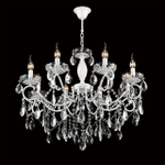 8189/8 CLASSI LN26 091 белый, металл/хрусталь Люстра E14 8*40W 220V SNOW