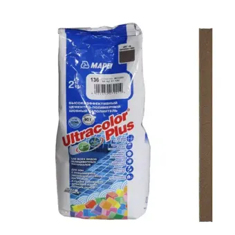 Mapei Ultracolor Plus №136 затирка для швов Гончарная глина 2кг