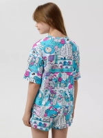 Пижама домашняя с шортами хлопок