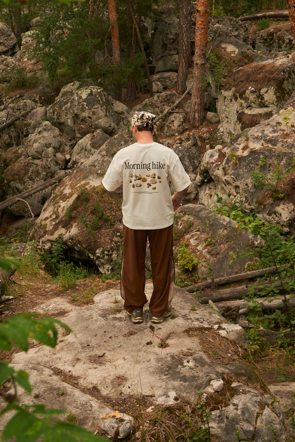 Футболка Called a Garment Stone Shapes "Milk"