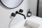 Смеситель для раковины Abber Wasser Kreis AF81122B черный матовый
