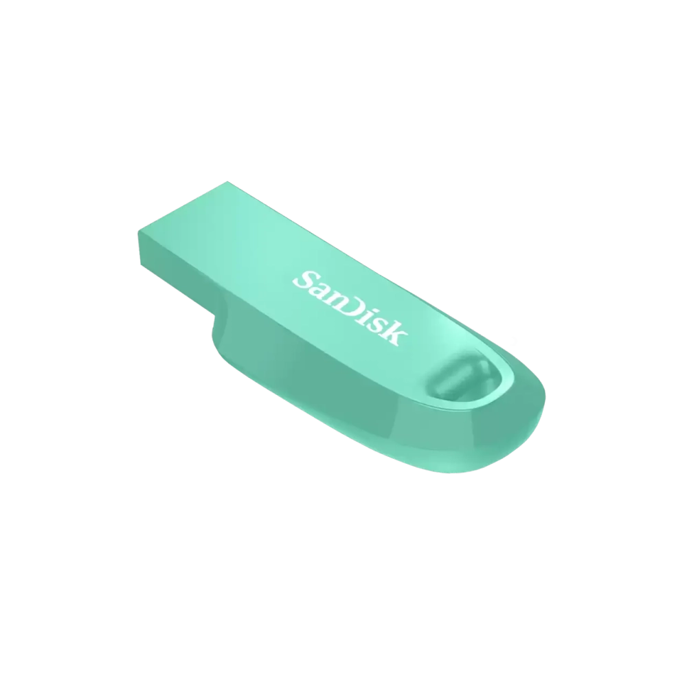 Флеш-накопитель SanDisk Ultra Curve USB 3.2 Gen1 128GB, R 100 МБ/с зеленый