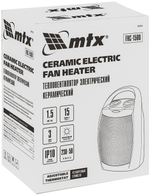 Тепловентилятор электр. керамический FHC-1500, 3 реж, вентилятор, нагрев 750/1500 Вт, MTX (арт. 96416)