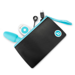 Голубая анальная премиум-пробка с римминг эффектом b-Vibe Rimming Petite BV-006-TL